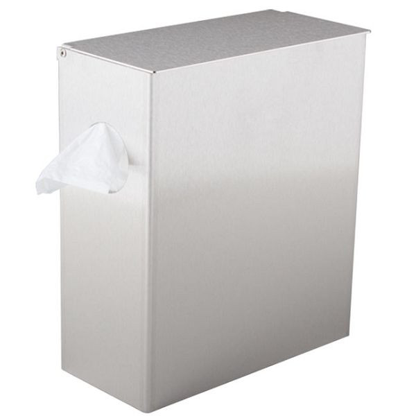 Conteneur à déchets hygiéniques KEMMLIT 6400 en acier inoxydable, 205.496