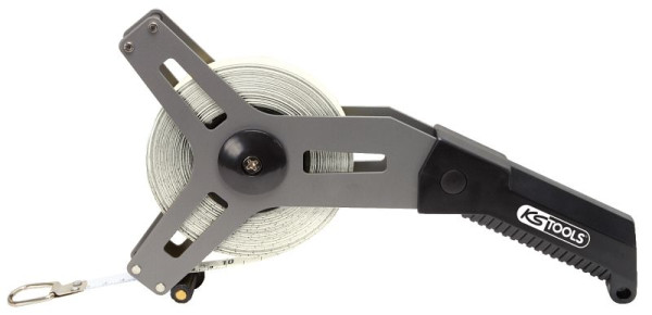Mètre ruban à cadre KS Tools avec ruban en plastique, 20 m, 300.0052