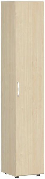 geramöbel armoire à double porte avec pieds, poignée gauche ou droite, amortisseur de porte inclus, non verrouillable, 400x420x2160, érable/érable, S-346100-AA