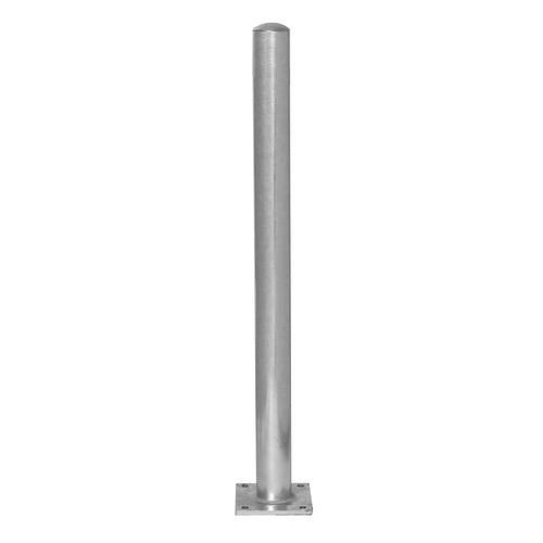 Poteau de barrière Schake en acier, galvanisé à chaud, à cheviller, hauteur 1000 mm, ∅ : 90 mm, 310828