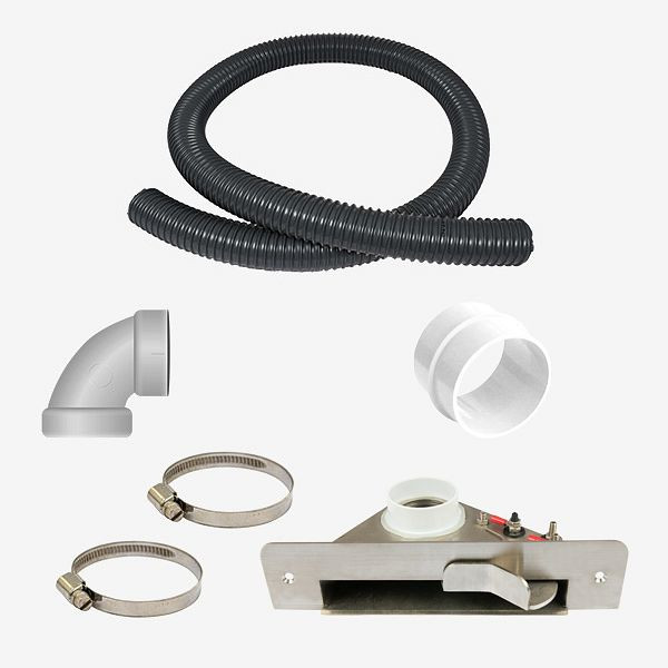 Kit complet HKW de buses de balayage de base pour installation dans le système d'aspirateur central HKW, acier inoxydable, 10003