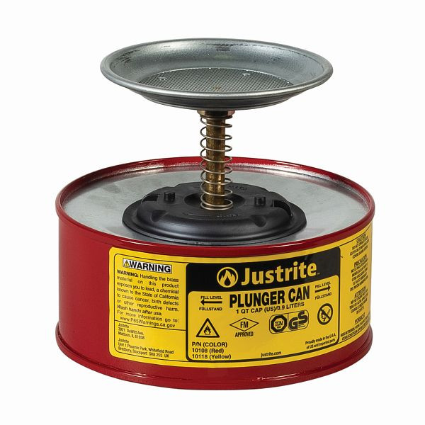 Humidificateur de rechange Justrite 1008, 18,5 cm x 14,3 cm, rouge, JUT10108RD