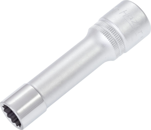 Douille Hazet, Bi-Hex, carré creux 12,5 mm (1/2 pouce), 12 mm, type long avec moletage, 900TZ-12