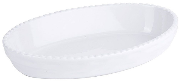 Plat à pâtisserie Contacto en porcelaine blanche, 22,0 x 13,5 x H4,0 cm, 2755/220