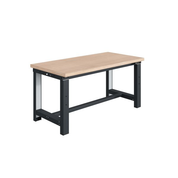 Etabli SOFAME SI, réglable en hauteur électriquement, L 1800 x P 750 x H 724 à 1224 mm, plan de travail multiplex 24 mm, gris anthracite RAL 7016, W010010817GA