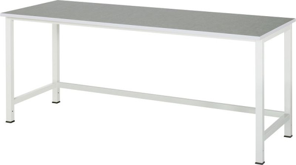 Table de travail RAU série 900, revêtement marbré universel/linoléum, 2000x825x800 mm, 03-900-1-L25-20.12