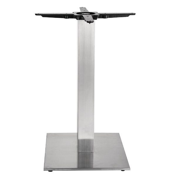 Pied de table Bolero carré en acier inoxydable 72cm de haut, CF157