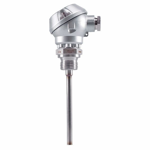 Thermomètre à résistance JUMO, 1xPt100 zl, 6x100mm, G 1/2, -50 à + 400°C, dimensions du tube de protection : 6x100 mm, 00055693