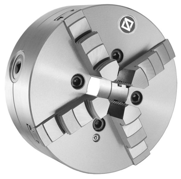 MACK 4-Backen-Drehfutter 125 mm, Stahl, DIN 55027-4", einteilige Backen, ZE-8457-124