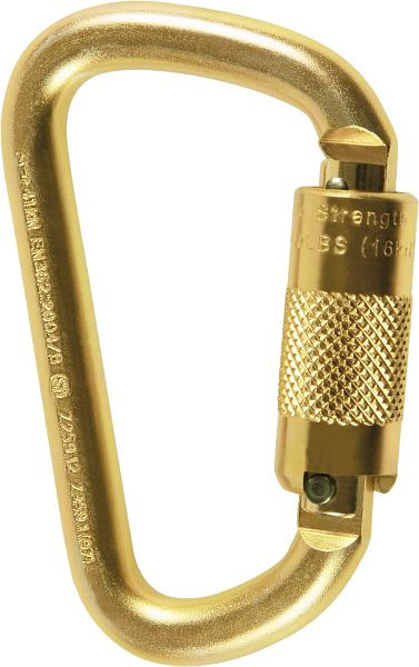 Mousqueton Skylotec avec Twistlock STEEL D TW, aluminium, HMS, 22 kN, gris foncé, H-129