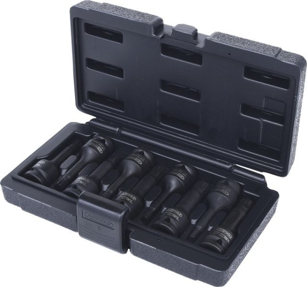 KS Tools Jeu de douilles à chocs 1/2" pour vis RIBE, 9 pièces, 911.0934