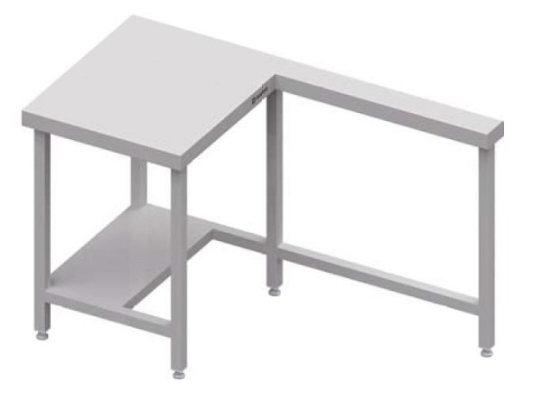 Station d'encaissement Stalgast avec surface de travail à gauche 1400x735x880 mm couvercle en acier inoxydable, CF14120