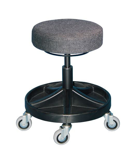 Tabouret pivotant universel Lotz Tabouret de travail avec système de rangement pour outils, rembourrage d'assise anthracite, déverrouillage par anneau, hauteur d'assise 490-620 mm, 3528.13