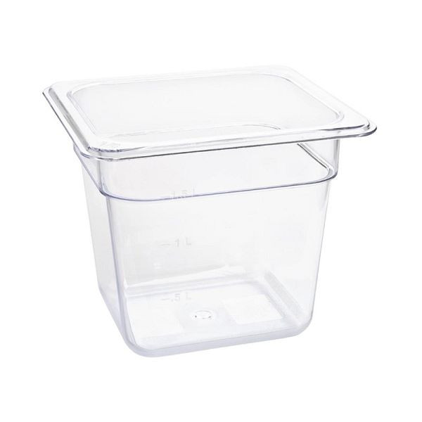 Bac GN Vogue en polycarbonate GN1 / 6 150mm, U241