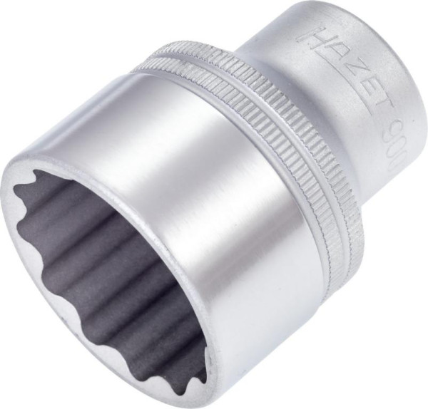 Embout pour clé à douille Hazet, double hexagonal, carré creux 12,5 mm (1/2 pouce), profil de traction externe double hexagonal, 32 mm, 900Z-32