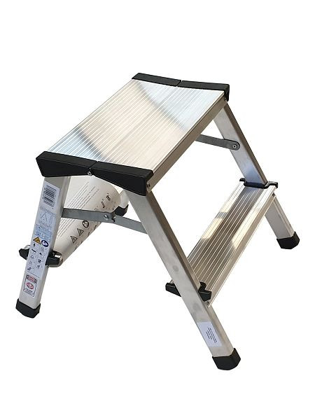 VaGo-Tools Échelle, escabeau, échelle pliante, échelle domestique à deux côtés, marches 2x2, AML-220_kv