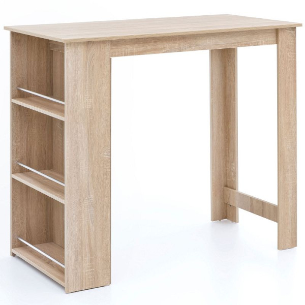 Table de bar Wohnling Sonoma 120 x 107,5 x 60 cm bois, WL5.733
