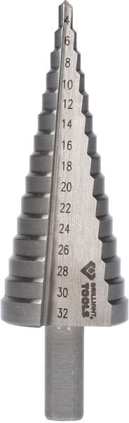 Foret étagé Brilliant Tools, Ø 4 - 32 mm, BT101928