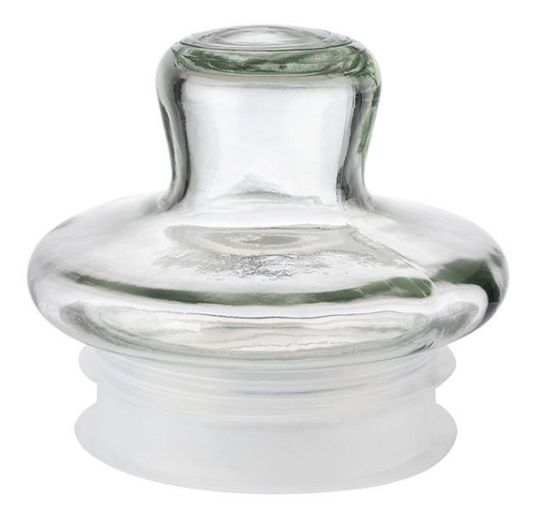 Couvercle APS, Ø 14 cm, hauteur : 12 cm, verre, joint en polyéthylène, pour distributeur de boissons -FRUITS-, 10418