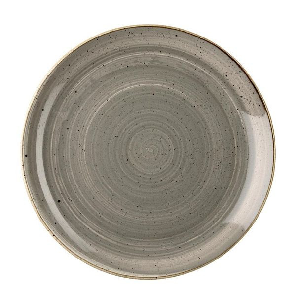 Churchill Stonecast Coupe Assiettes Rondes Peppercorn Grey 260mm (Lot de 12) DK553