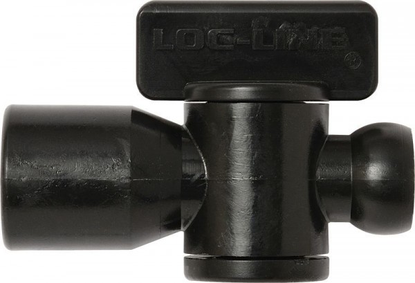 Loc-Line Absperrhahn mit Innengewinde schwarz, VE: 10 Stück, L29453S