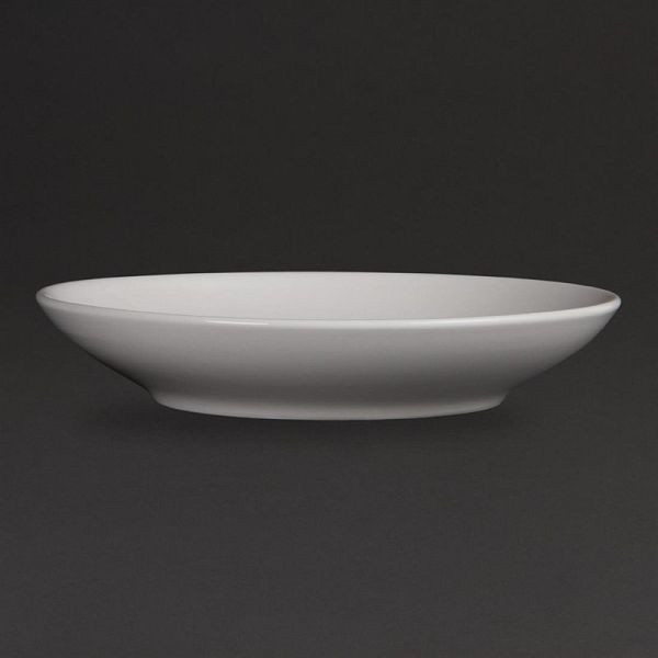 OLYMPIA Assiettes creuses rondes blanches 26cm, UV: 6 pièces, CM187