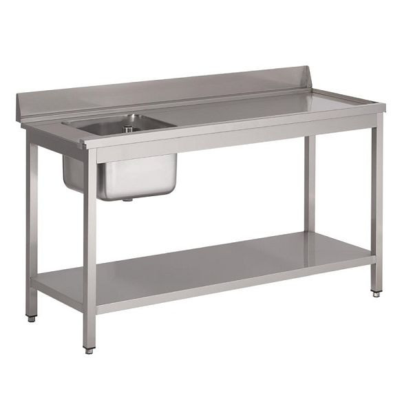 Évier Gastro M pour lave-vaisselle petite vasque gauche 100cm de long, DS460