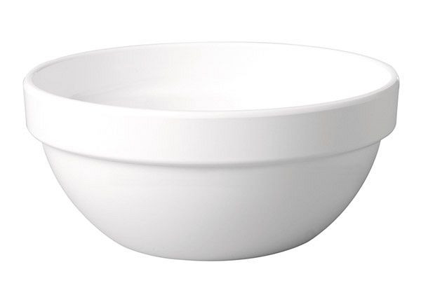 Bol APS -CASUAL MAXI-, Ø 20 cm, hauteur : 9,2 cm, mélamine, blanc, 1,8 litres, 83704