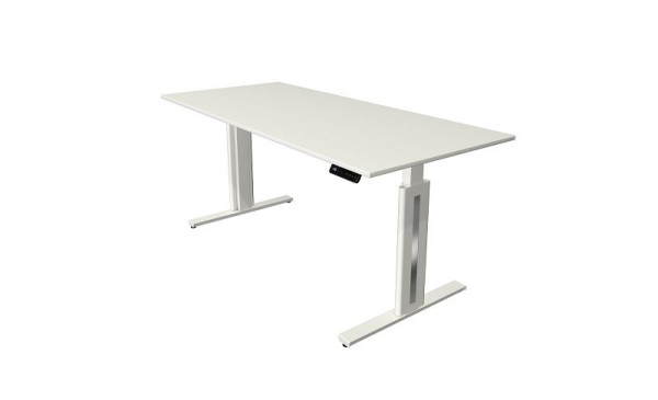 Kerkmann Move 3 Fresh table assis/debout, L 1800 x P 800 mm, réglable en hauteur électriquement de 720 à 1200 mm, blanc, 10184810