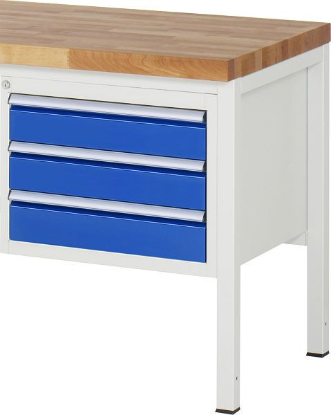 Conteneur de sous-construction RAU série 7000, 3 x tiroirs taille L 3xH120 mm, 580x440x650 mm, 03-L2.3A.11
