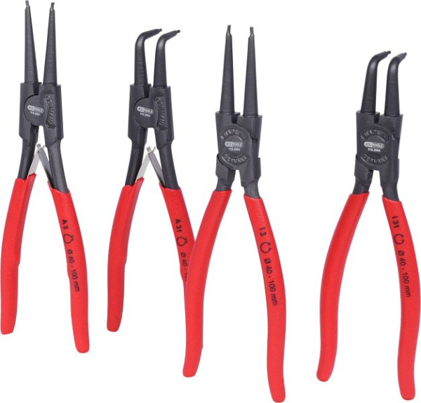 Jeu de pinces-étaux KS Tools, 40-100 mm, 4 pièces, 119.2060