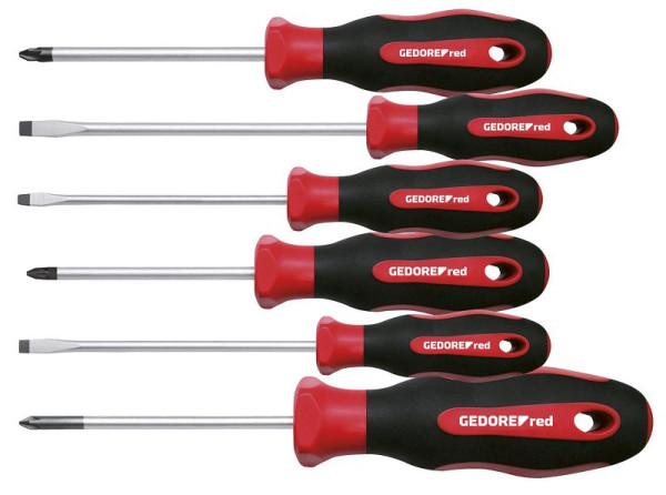 Jeu de tournevis GEDORE rouge 2K PZ+SL 6 pièces, 3301271