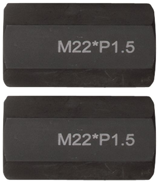 KS Tools jeu d'adaptateurs de filetage M22x1,5x65mm, 2 pièces, 460.1776