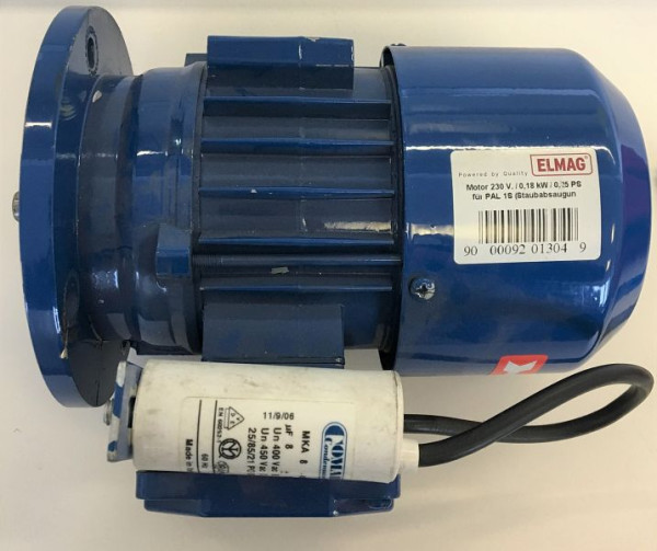 Moteur ELMAG 230 volts / 0,18 kW / 0,25 CV pour PAL 1S (pour aspiration des poussières), 9201304