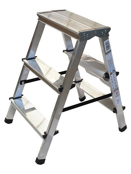 VaGo-Tools Échelle, escabeau, échelle pliante, échelle domestique à deux côtés, marches 2x3, AML-230_kv