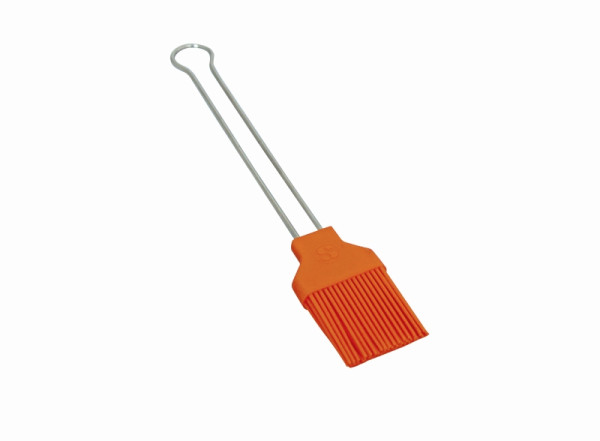 Brosse silicone Schneider 42 mm orange, avec manche inox, 5 rangs, 200312