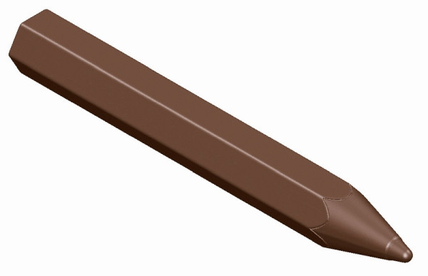 Moule à chocolat Schneider - crayon, 275 x 135 x 24 mm - moule double / 117 x 15 x 6,5 mm, 2 x 9,5 g, 2 x 5 pièces, 421622