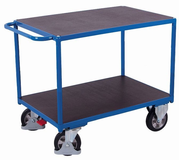 Chariot de table robuste VARIOfit avec 2 zones de chargement, dimensions extérieures : 2 190 x 800 x 925 mm (LxPxH), sw-800.514