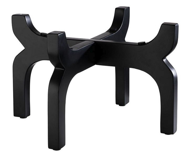 Pied APS pour distributeur de boissons, Ø 24,5 cm, hauteur : 15 cm, bois d'acacia, avec pieds antidérapants -ASIA-, 10404