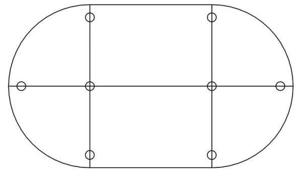 Hammerbacher Système de table de réunion K-Series Set K3, 320 x 160 cm, 4x VKP91, 2x VKP16, 8x VSTFK, blanc, VSETK3/W/C