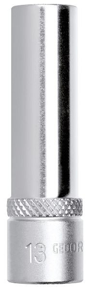 GEDORE insert de clé à douille rouge 1/2", 6 pans, long SW24mm, longueur 77mm, 3300318