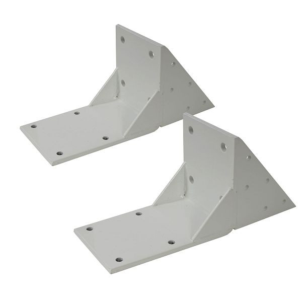 Mendler lot de 2 adaptateurs de chevron pour store cassette T122 T123, adaptateur de support de chevron, blanc, 35658+35658