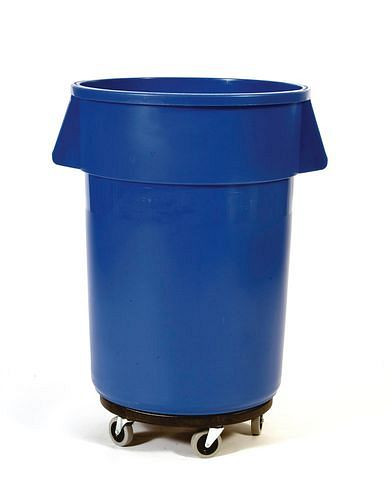 Conteneur polyvalent DENIOS en polyéthylène (PE), volume de 120 litres, rond, bleu, 157-556