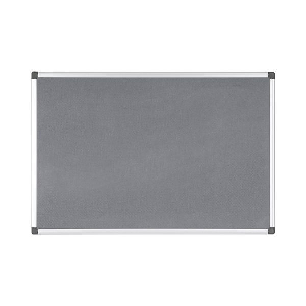 Planche en feutre Bi-Office Maya gris avec cadre en aluminium 200x120cm, FA2842170