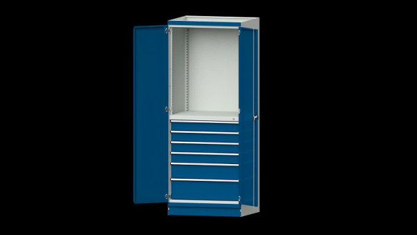 Établis ANKE armoire de base système d'armoire modulaire, série 910 V, modèle 3007, 865 x 720 x 2200 mm, RAL 7035/5010, 631.173