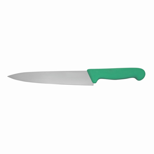 Couteau de chef Schneider, lame étroite, 20 cm, manche vert, 260841
