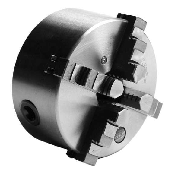 Mandrin de tour de base MACK à 4 mors, fonte, cylindrique, mors monobloc
