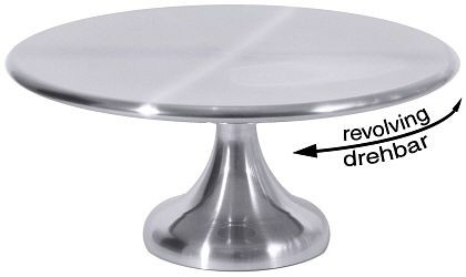 Assiette à gâteau Contacto, tournante 30 cm sur socle haut, 788/300