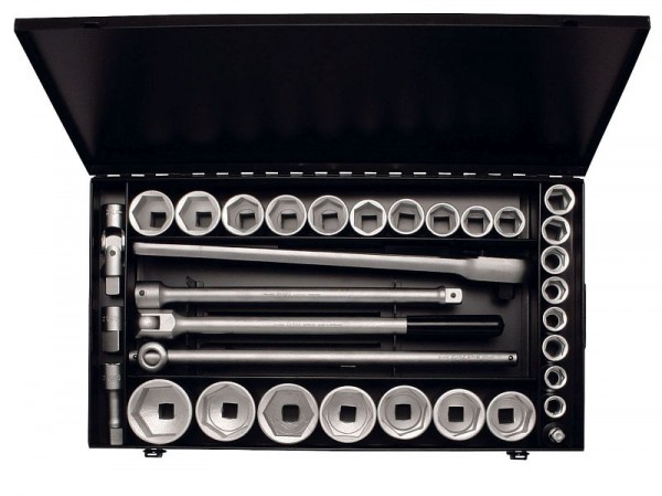 Jeu de douilles ELORA 3/4 ", 12 tranches, 35 pièces 3/4" -2.3 / 8 "AF, 770-S26 AU, 0770580502000