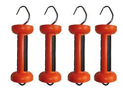 Poignée de but Gallagher Soft Touch Orange Standard (acier inoxydable) lot de 4, lot de 4, 055722